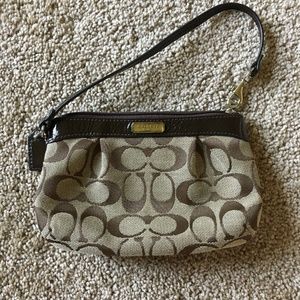 Coach Wristlet in Signature Canvas